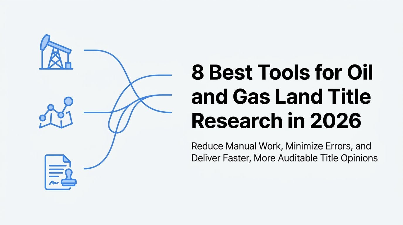 8 Best Tools for Oil and Gas Land Title Research in 2026
