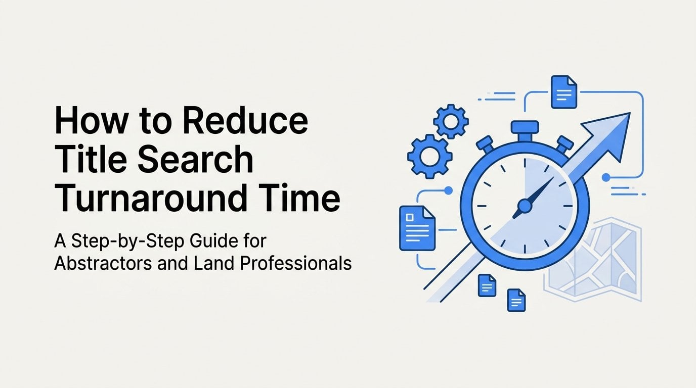 How to Reduce Title Search Turnaround Time: A Step-by-Step Guide for Abstractors and Land Professionals