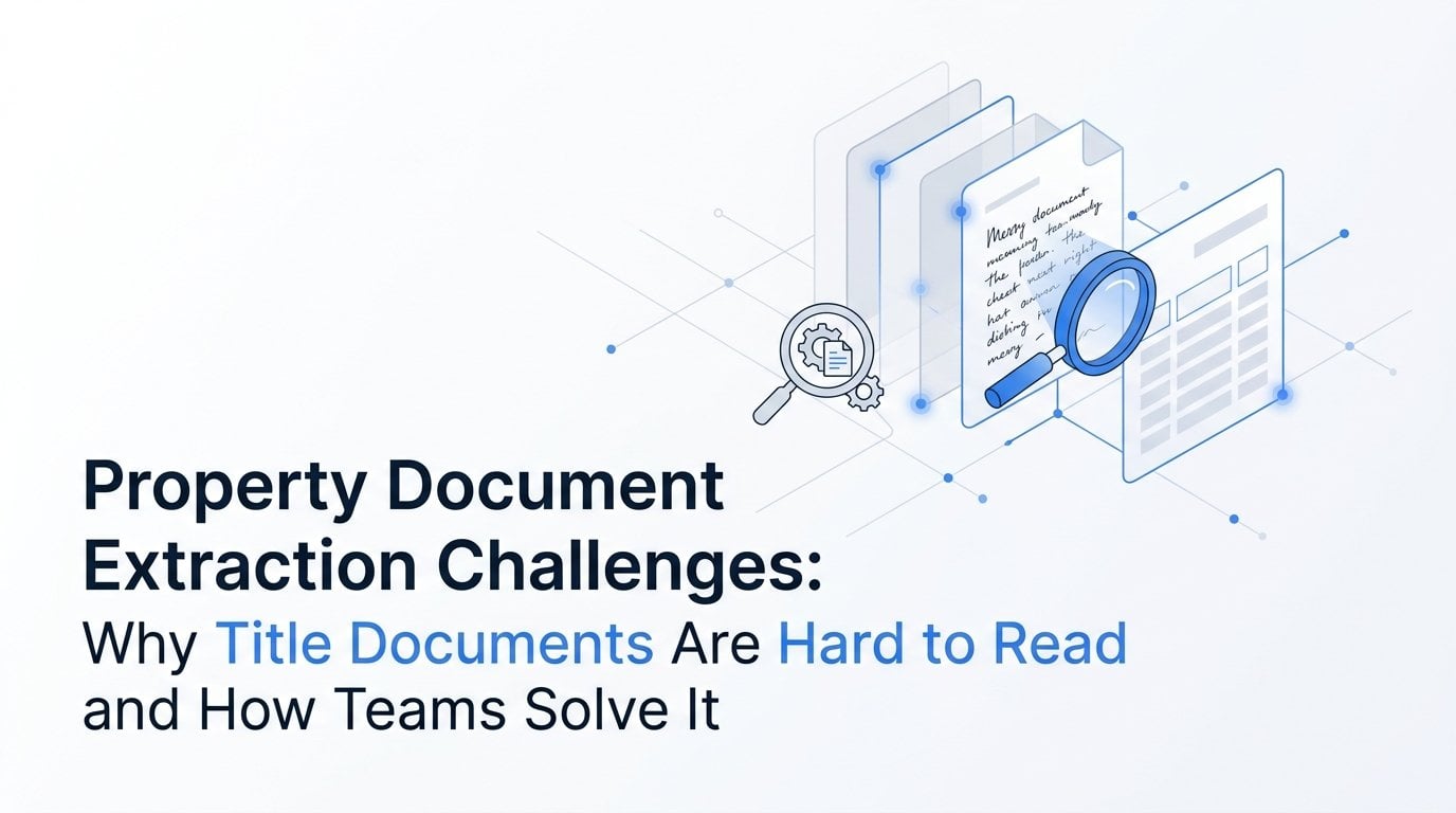 Property Document Extraction Challenges: Why Title Documents Are Hard to Read and How Teams Solve It